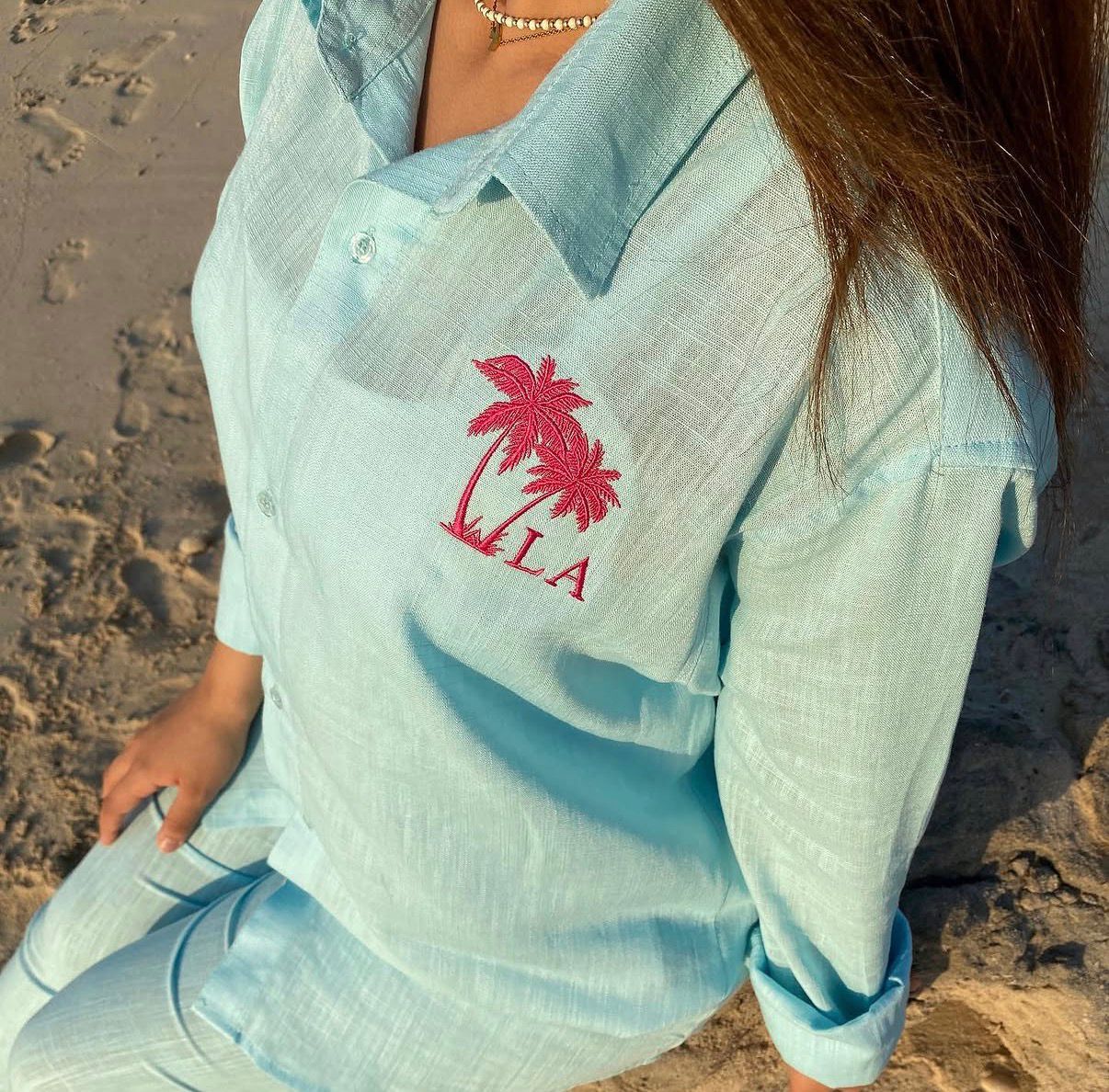 Linen Set (Long Sleeve Shirt + Pants)
