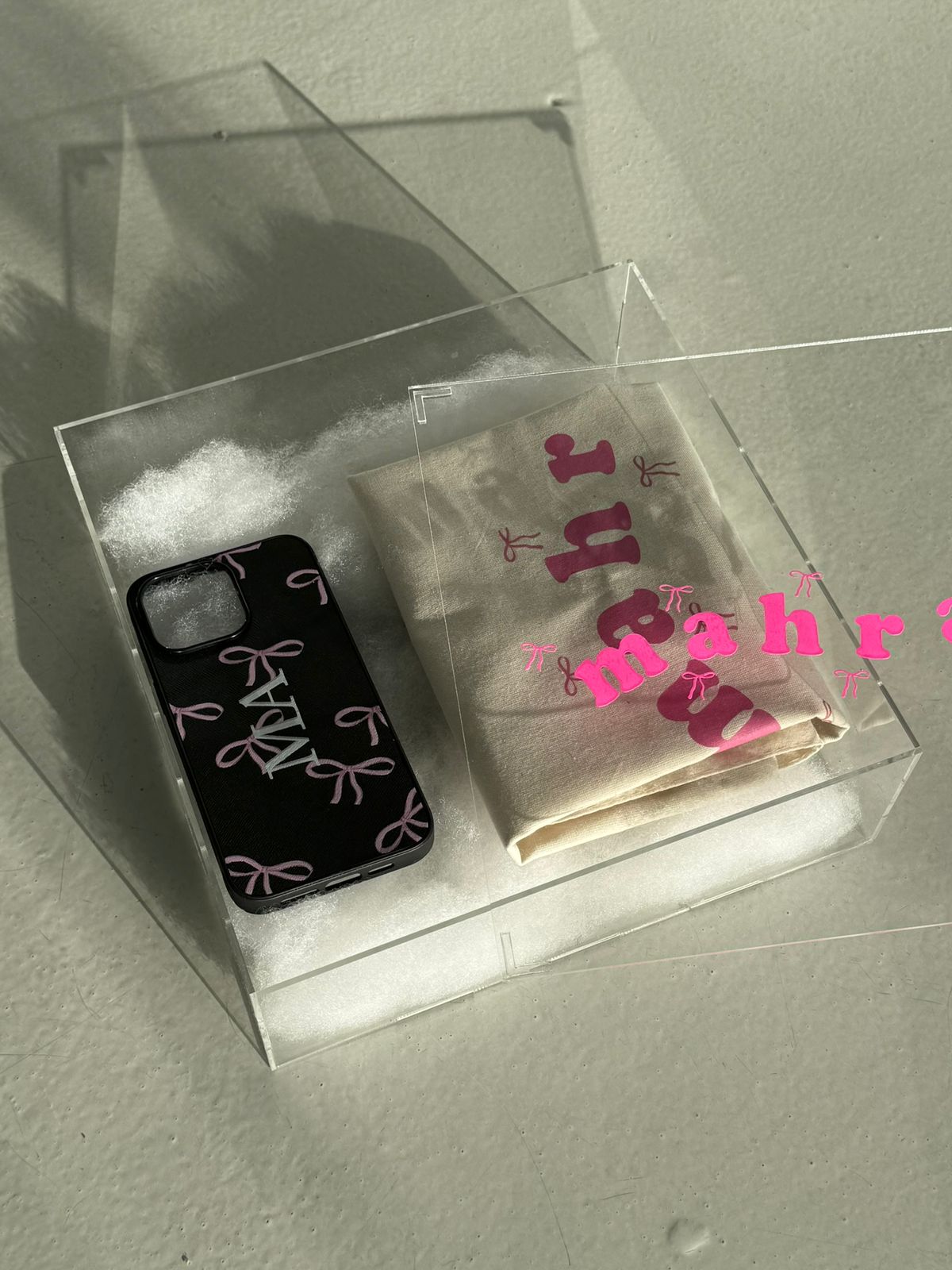 Tote Bag Box with Phone Case